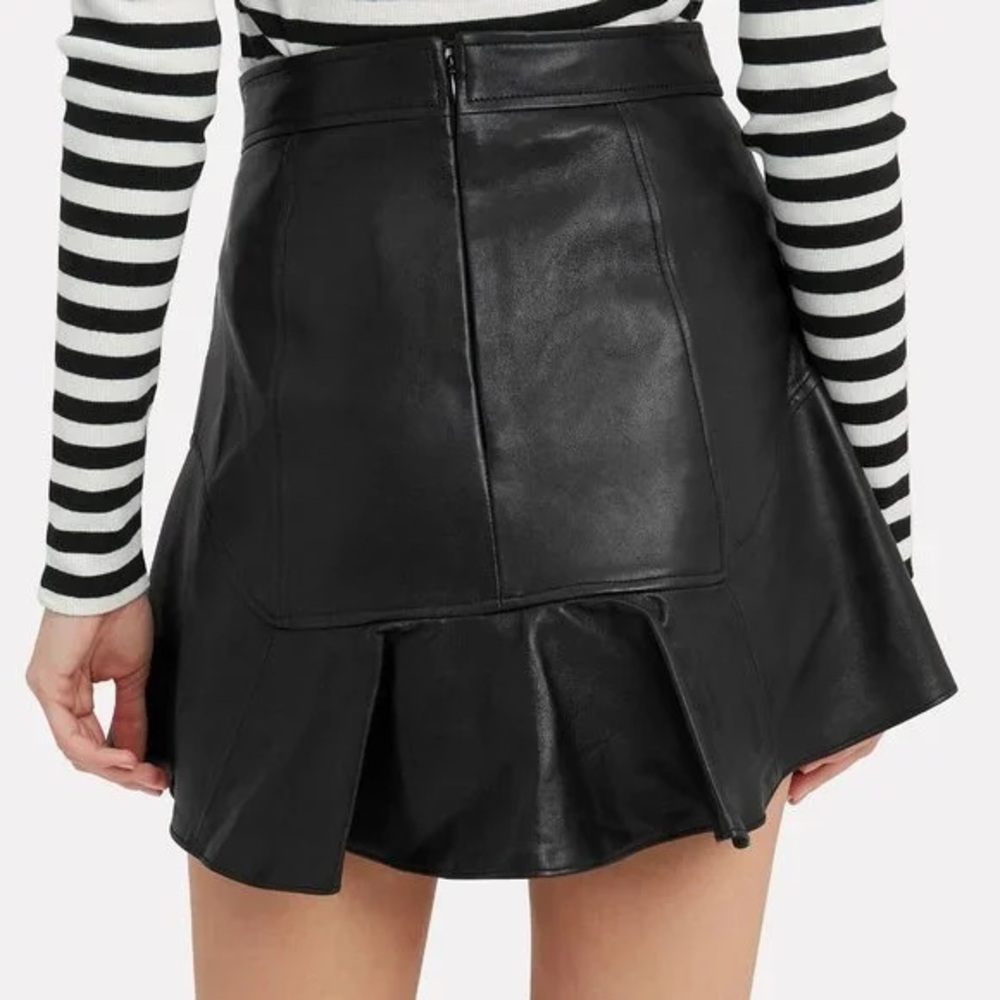 Marissa Webb Ronan Leather Mini Skirt - Picture 2 of 5